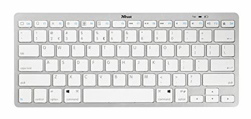Trust Bluetooth-Tastatur Nado blanco, claro-Grau