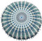LuckyGirls Kissenbezug 43 x 43 cm Indische Mandala Boden Kissen runde böhmische Kissen Abdeckung (G)