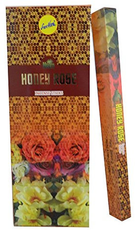 Encens Sree Vani Bâtonnets d'encens indien Parfum Miel Rose rouge
