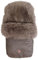 Lammfell Fußsack Nelly Lammfell cappuccino brown melange
