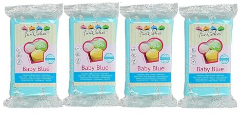 FunCakes Fondant -Baby Blue 4er Pack (4 x 250 g)