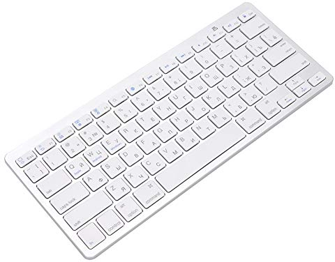 Elprico Ultra-schlanke Bluetooth-Tastatur, tragbare Tastatur in russischer Sprache, treiberfrei, bequem und einfach, für/Windows/Android