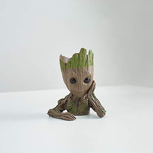 Baby Groot Pot de fleurs créatif pour plantes succulentes Cactus Pot de fleurs Pot à crayons pour l'intérieur (Pot de fleur vide, style 2)