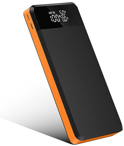 Power Bank 30000mAh, Portable Charger 25W PD, QC3.0 Fast Charging USB C Powerbank with 3 Output& 3 Input LCD Display Flashlight External, Battery Pack for Phone Tablets