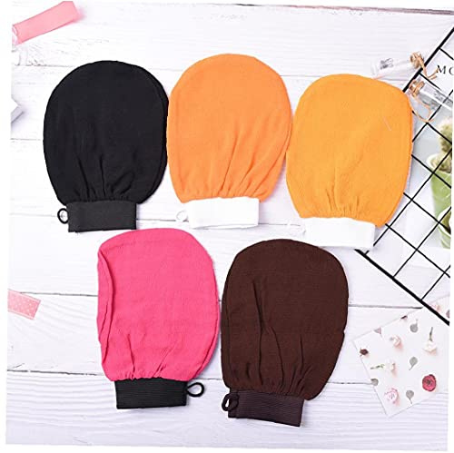 Froiny 1pc Shower Peeling Glove Exfoliating Mitt Dead Skin Cells Remove Glove Deep Clean Skin Bath Glove Random Color