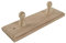 2 Pegs Wooden Door Hooks Coat Rack Hanging Storage Clothes Holder Wall Mounted Hanger | Unpainted & Untreated Plain Pine Wood