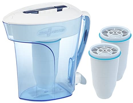 ZeroWater Wasserfilter Kombi-Set, 2,8 L Krug mit 3 Filterkartuschen und Wasserqualitätsmessgerät, BPA-frei,NSF-zertifiziert, Ideal um Kalk, Blei und andere Schwermetalle zu reduzieren