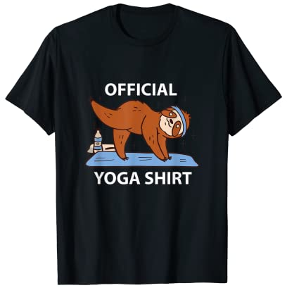 Lustiges Faultier Yoga TShirt Official Yoga Herren & Damen T-Shirt