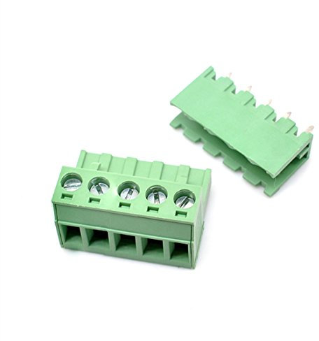 Oiyagai 10 Set Connettore Terminale a Vite PCB 5 Pin, Passo 5,08mm, Maschio e Femmina