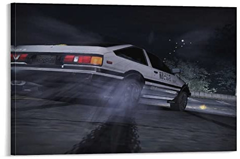 Jdm Auto-Poster Ae86, dekoratives Gemälde, Leinwand, Wandkunst, Wohnzimmer, Poster, Schlafzimmer, Gemälde, 30 x 45 cm
