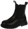 Stivaletti Invernali Bambina Moda Peluche Caldo Eleganti Impermeabili Antiscivolo Classici Zip Stivali Chelsea Alti Comode Casuale Esterno Nero 36