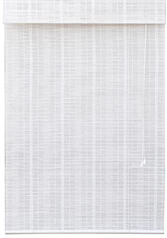 LZMZMQ Bambusrollo Rollos Breit 20cm 30cm 40cm 50cm 160cm 180cm Roman Light Filtering Shades, Innen Außentür Fenster Rollo Jalousien Jalousien, Mit Valance Sichtschutz-Fensterbehandlung
