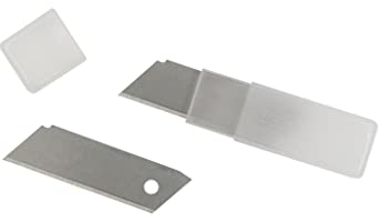 Wedo 7883 Ersatzklingen für Safety-Cutter Long Blade, Klinge aus SK5-Carbonstahl, 5 Stück, für Wedo Cuttermesser 78830, Maße: 60 x 19 mm