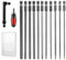 CPROSP Torx Schraubendreher Set 150mm Lang mit Bewahrungsbox, Lange Torx Bit mit 2 Torxschraubendreher, T6,T7,T8,T9,T10,T15,T20,T25,T27,T30,T40,S2 Stahl,Stern Kopf