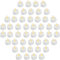 VIROSA Realistic and Bright Battery Operated Flickering Flameless Tea Light Led Candles, Batteries Included - Yellow (Pack of 48)