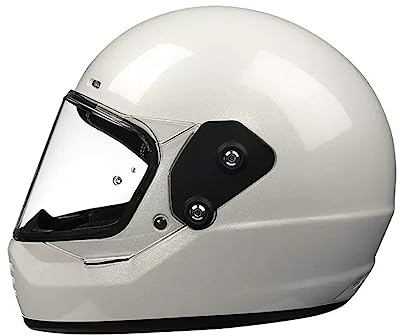 MOTESEN Halley Touring Scooters Motorrad ABS Retro Integralhelme Motorräder für Damen und Herren Standard Motorrad Vollvisierhelme ABS Ganzjahreshelme