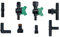 GASMIS 42 Stück Zubehör-Set für Perlschlauch/Tropfschlauch 16 mm, Bewässerungsschlauch, Bewässerung System Verbinder