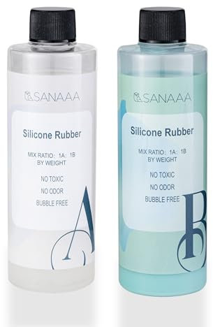 SANAAA Silikonformen-Herstellungsset – Grün flüssiger Silikonkautschuk für Harzformen, Silikonformen, Handherstellung (1000g)