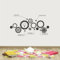WEIMEIJIE Getriebetechnik Wandtattoo Vinyl Team Büro Wandaufkleber 70x 37 cm