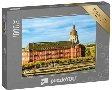 Puzzle 1000 Teile XXL „Das Kurfürstliche Schloss mit Christuskirche, Mainz, Deutschland“ – aus der Puzzle-Kollektion Mainz