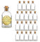 Espirito Rebelde - 20 botellas cuadradas de cristal de 100 ml con tapón de corcho - Mini botella para licor, whiskey, ron, vino - Frasco de poción mágica, ideales para muestras y recuerdos