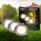 BRILONER - Connect to Shine 12V Gartensystem 3er Set LED Bodeneinbaustrahler, Erweiterungsset, IP67, warmweißes Licht, Gartenbeleuchtung, Bodeneinbauleuchten, 45x 25mm, Silberfarbig
