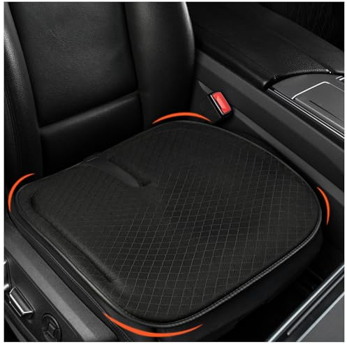 ZATOOTO Sitzkissen Auto, Sitzpolster Memory Foam, Sitzbezug Auto Vordersitze, Sitzschoner Auto Für Büro, Hause, Atmungsaktiv, rutschfest, Schwarz, Groß
