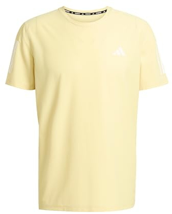 adidas Herren Own the Run Tee, Powder Yellow, M