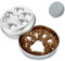 Gamelle anti-glouton pour chien en acier inoxydable 304, 1 l, avec tapis en silicone antidérapant, gamelle pour chien et chat