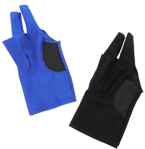 Milisten 2stücke Pack Atmungsaktive Billardhandschuhe Sport-Queue-Handschuhe Design rutschfeste Tischspielpufferhandschuhe Waschbar Und Wiederverwendbar