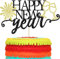 Happy New Year Cake Topper, Frohes Neues Jahr Tortendeko, Cupcake Toppers Tortenaufsatz, Silvester Kuchen Deko, Neues Jahr Kuchen Topper für Neujahrsparty Kuchen, Muffins, Desserts Dekorationen (C)