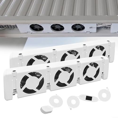 Smart Radiator Fan 3.0 Radiator Fan Radiator Booster Extension Set Ventilation Fan Set for Air and Heat Distribution, Heater for Underheaters And Radiators(D-uo set)
