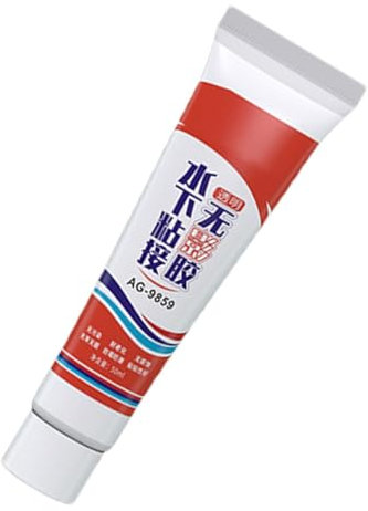 Colle d'étanchéité anti-levaling invisible forte - adhésif en verre imperméable | Joint adhésif sous- pour aquarium, piscine et seaux, scellant transparent et sûr pour l'aquar