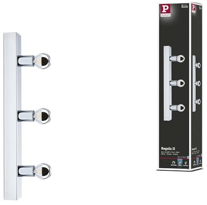 Paulmann 80096 Spiegelleuchte IP44 E14 230V max. 3x40W dimmbar Chrom