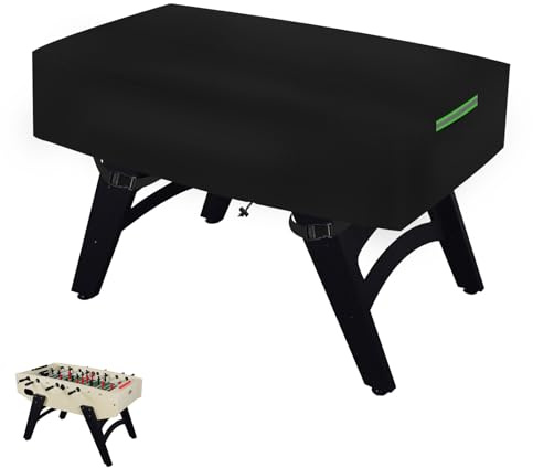 Funda para futbolín,Cubierta para futbolín 600D con asas reflectantes, funda protectora para futbolín, 160 x 115 x 50 cm, impermeable, resistente a los rayos UV y al polvo