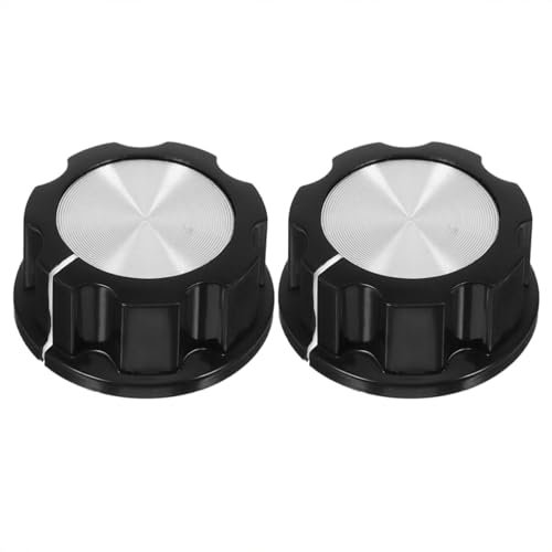 HAFRILY 2Pcs Air Fryer Replacement Knob 6mm Shaft Hole Potentiometer D Type Shaft Knobs for Air Fryer Barbecue Grill and Stove Kitchen Appliance Accessories