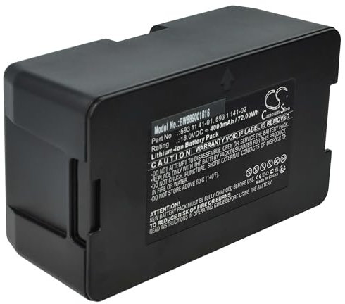 vhbw Batterie Compatible avec Husqvarna Automower 520 2020, 450X (à partir de 2019/2020), 450XH, 450X NERA, 520 2018, 520 2019 Tondeuse (4000mAh, 18V, Li-ION)