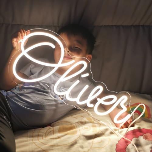 Individuell beleuchtetes Namensschild, personalisierbar, beleuchtet, LED-Neon-Namensschilder, anpassbar für Hochzeit, Geburtstag, Party, Jungen, Mädchen, Zimmer, Wanddekoration, Geschäft