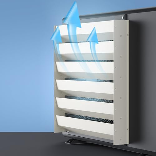 Galvanisierte Stahl-Klimaanlage r Direct Blow Wind Guide Cover Louver Protector für AC-Kompressor & Kondensator HVAC Zubehör für verbesserte Luftzirkulation