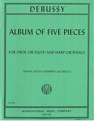 Debussy Album of Five Pieces for(Or Flute) and harp(or Piano) IMC 3319