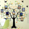 HALLOBO® Wandtattoo Fotobaum Fotorahmen Stammbaum Baum Wandaufkleber Baum Familienbaum Wandsticker Wall Sticker Wohnzimmer Schlafzimmer Deko Esszimmer Korridor