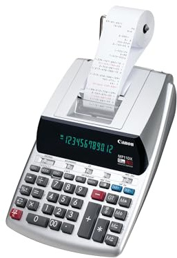 Canon Office Products 2198C001 Canon MP11DX-2 Desktop Printing Calculator with Currency Conversion, Clock and Calendar