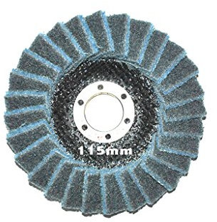 115mm Polierfächerscheibe Fein/Fine Vlies Polierscheibe, 22.23mm, Polier Scheibe.
