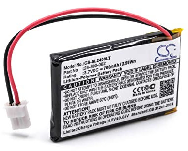 vhbw batteria compatibile con Solar LED Light SL-24000 lampada pannello LED solare (700mAh, 3,7V, Li-Poly)