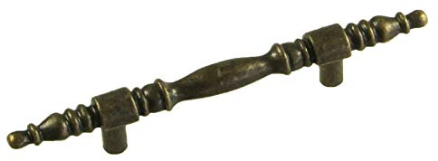 5 Metall-Griffe 144x14mm antik bronze - Schubladengriff Schrankgriff Möbelgriff