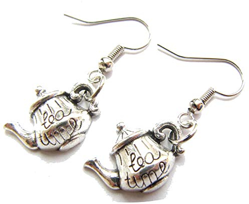 Coffee Percolator Coffee Pot Earrings Italy Miniblings Cafe Mocha Coffee Silver Espresso
