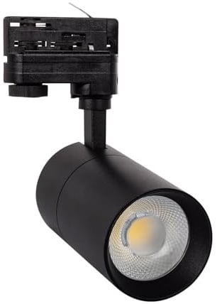 LEDKIA 3-Phasenstromschiene LED-Strahler 30W Dimmbar Mallet Schwarz 5000K