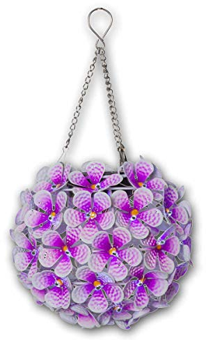 Star Trading Solar-Hänge-DekoHortensia, pink, 44 LEDs