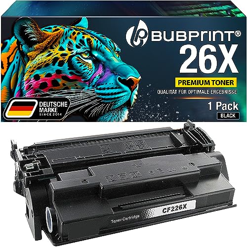 Bubprint XXL Toner kompatibel als Ersatz für HP 26X 26A CF226X CF226A für Laserjet Pro M402n M402dn M402dne M402d M402dw M402m M402 MFP M426fdw M426fdn M426dw M426dn M426fw M426m M426n M426 Schwarz