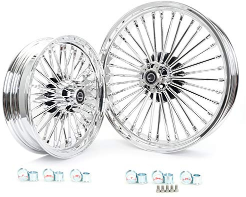 TARAZON 21x3.5 16x3.5 Big Spoke Radsatz Felgen für Harley Softail Heritage Fatboy Road King Dyna Touring